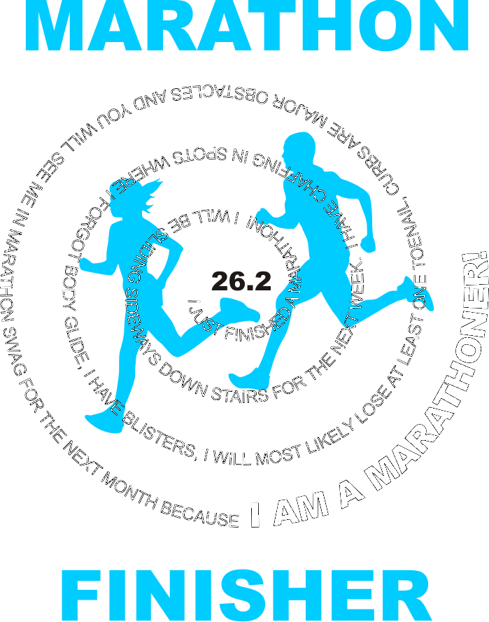 Marathon Finisher Shirt Graphic